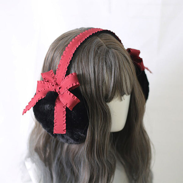 Lolita Lace Plush Earmuffs