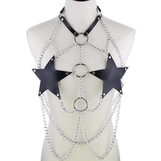 Chained Star Body Harness