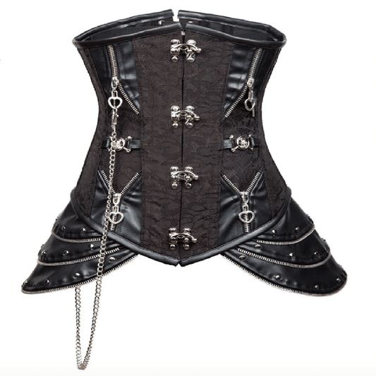 Hellebore Gothic Underbust Corset Steel Bone
