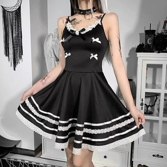 Vintage Bow Lace Dress
