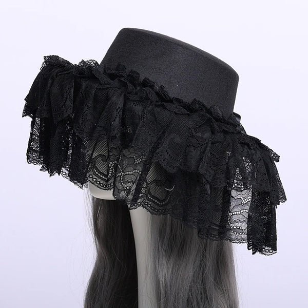 Vintage Black Veil Hat
