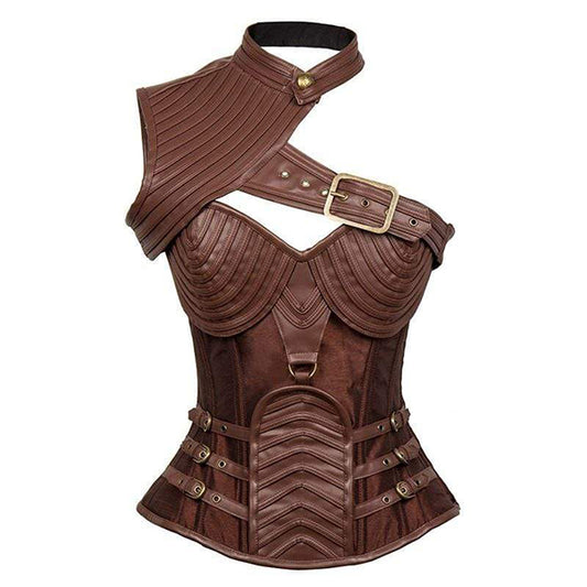 Black Armor Steampunk Corset