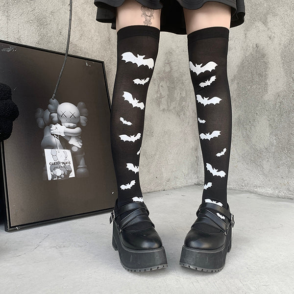 Nocturnal Being Thigh High Socks
