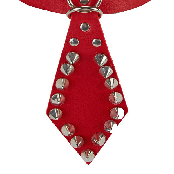 Steampunk Leather Necktie