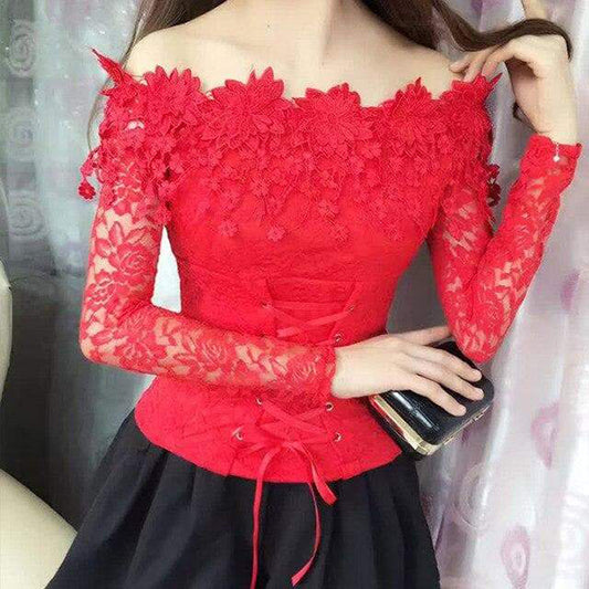 Pixie Lace Sexy Blouse