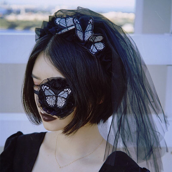 Blue Butterfly Eyepatch