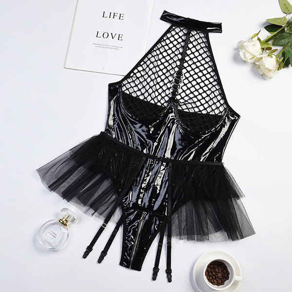 Daeva Leather Bodysuit