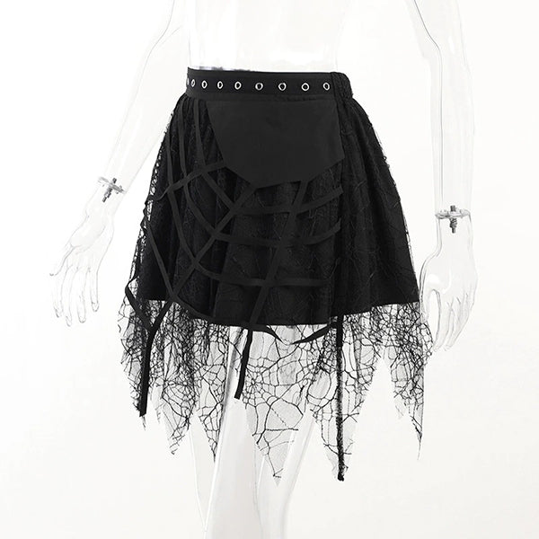 Web of Darkness Mini Skirt
