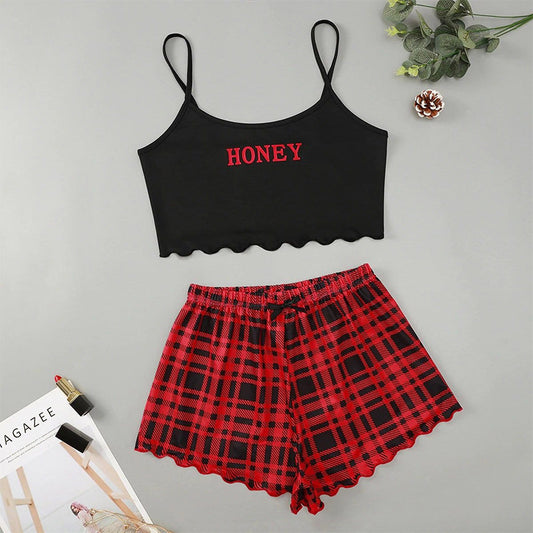 Honey Plaid Gothic Loungewear