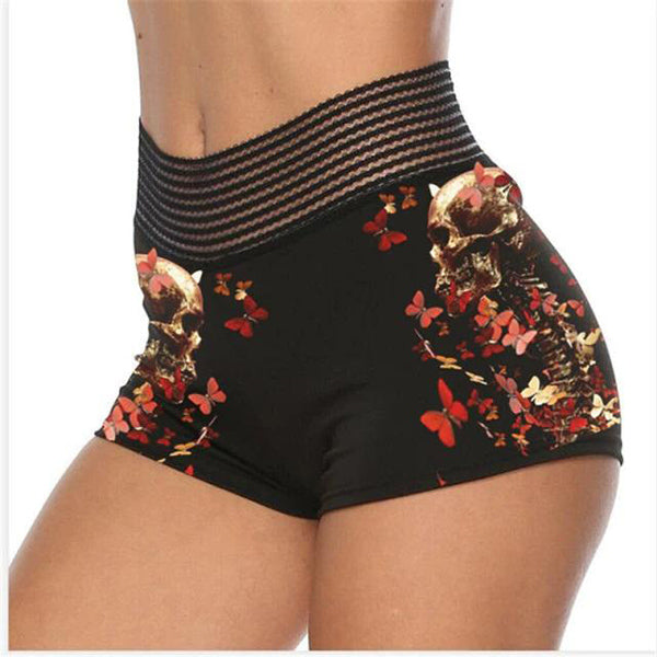 Reeva High Waist Gothic Shorts