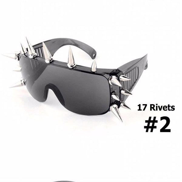 Gothic Rivet Punk Glasses