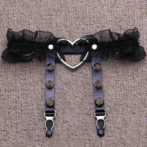 Love Punk Gothic Leg Garter