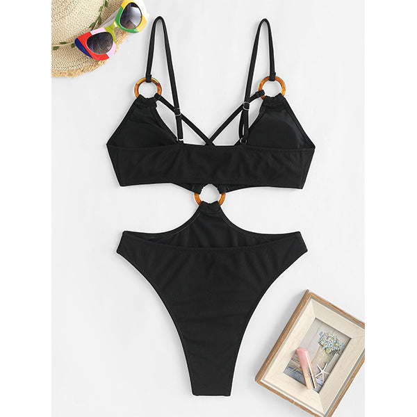 Halle Ribbed One-Piece Swimsuit
