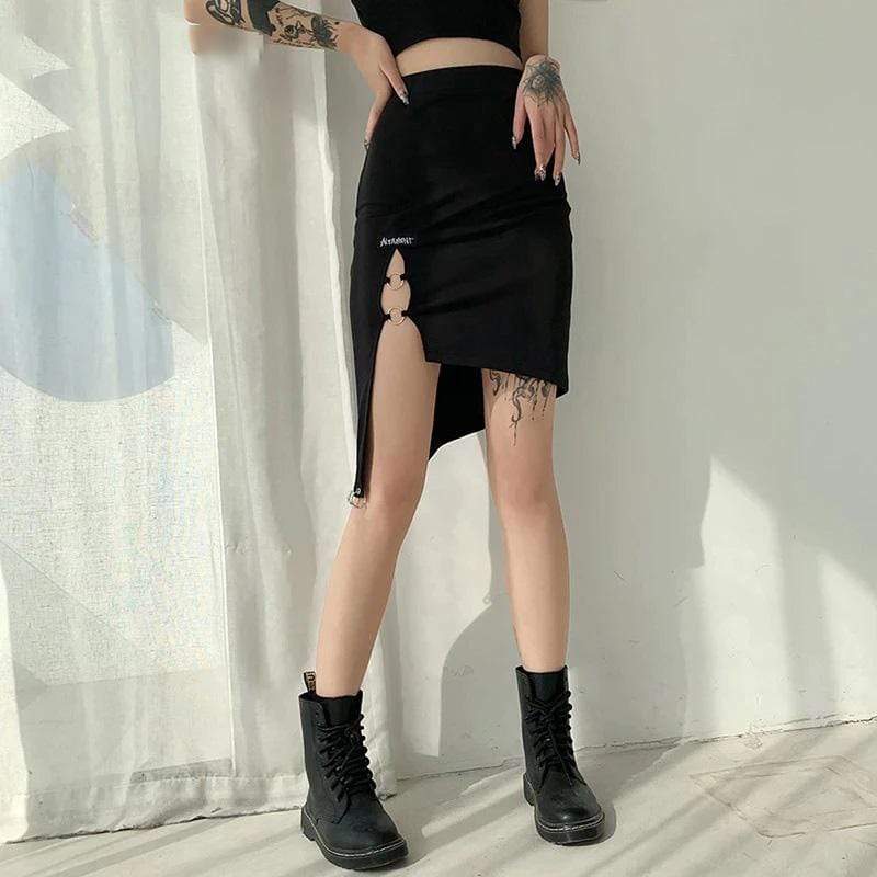 Morgana Black Pencil Skirt