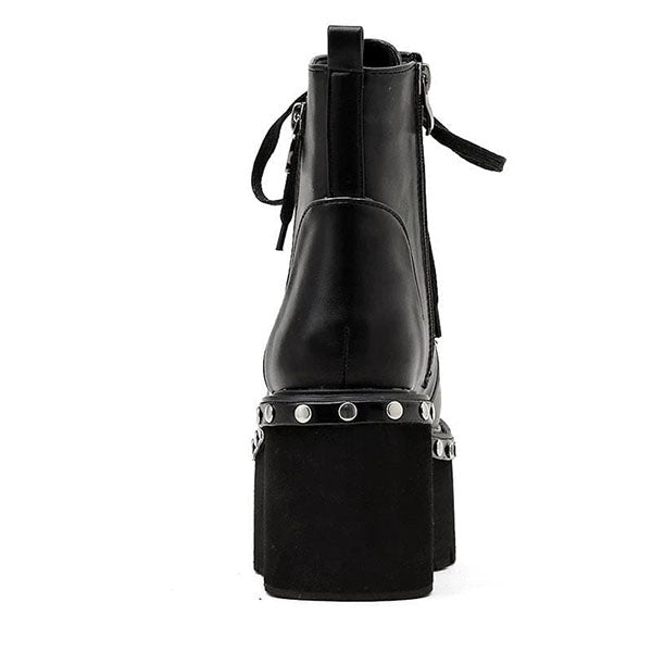 Black Goth Platform Boots