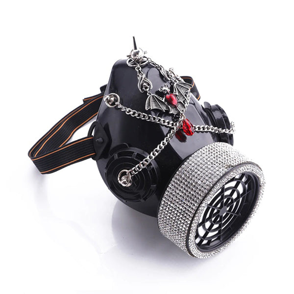 Bat Ruby Steampunk Mask and  Goggles