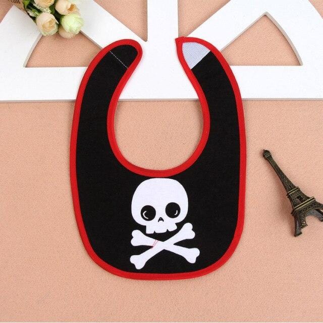 Skull Baby Goth Bibs
