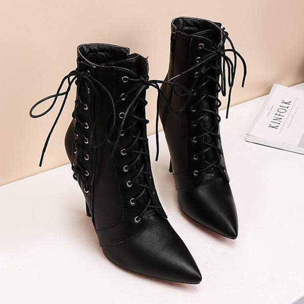 Bewitching Lace-Up Boots