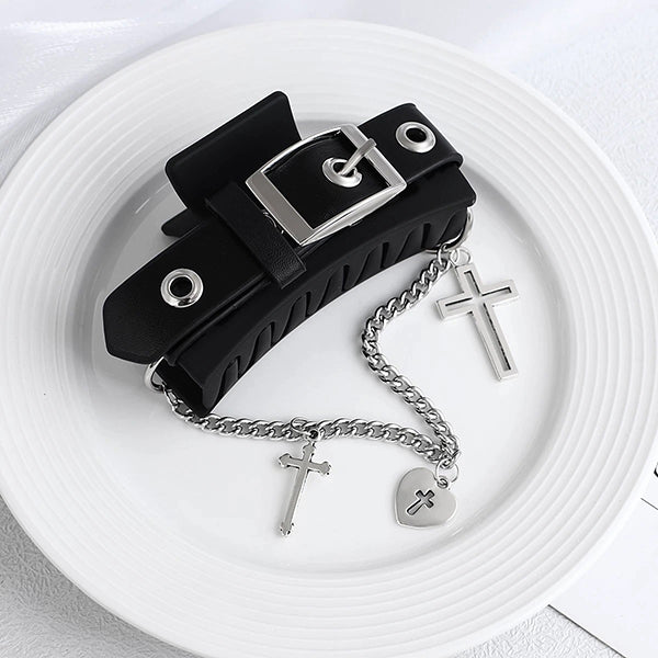 Punk Belt Hair Claw Clip