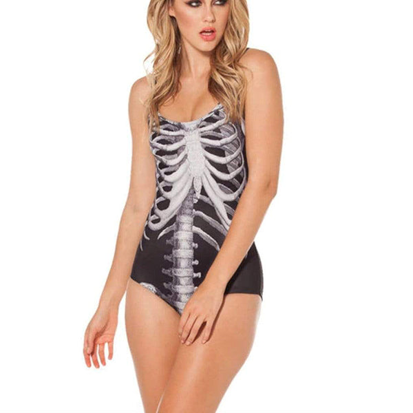 Dark Skeleton Swimsuit