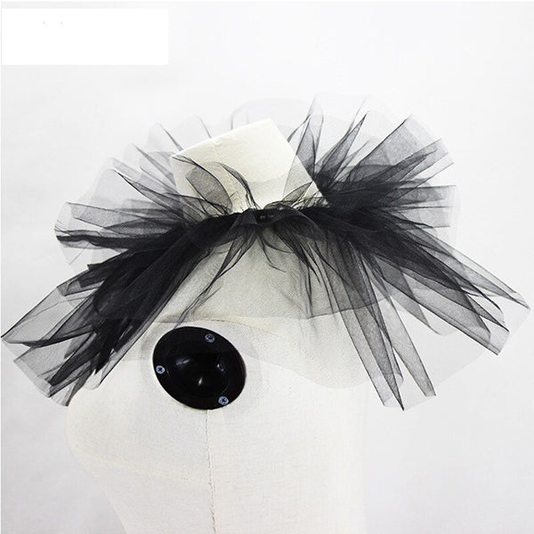 Tori Ruffle Mesh Collar