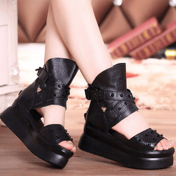Fearless Leather Sandals
