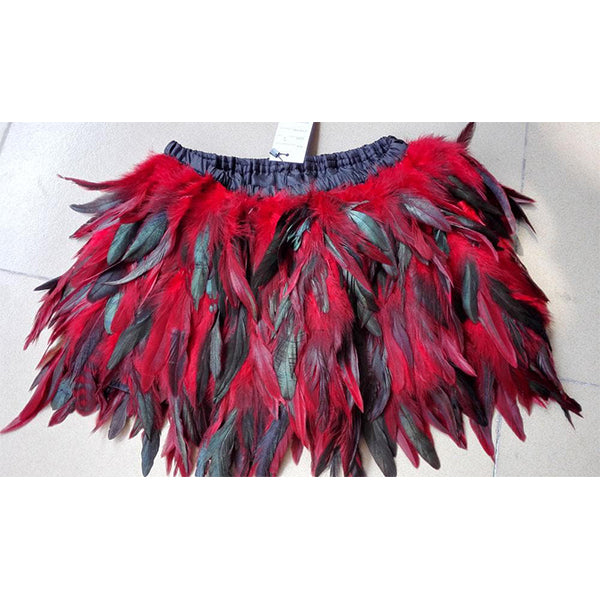 Handmade Mini Feather Skirt