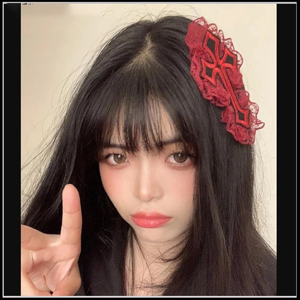 Crucifix Lolita Hair Pin