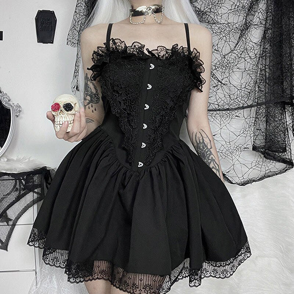 Morgana Gothic Lace Dress