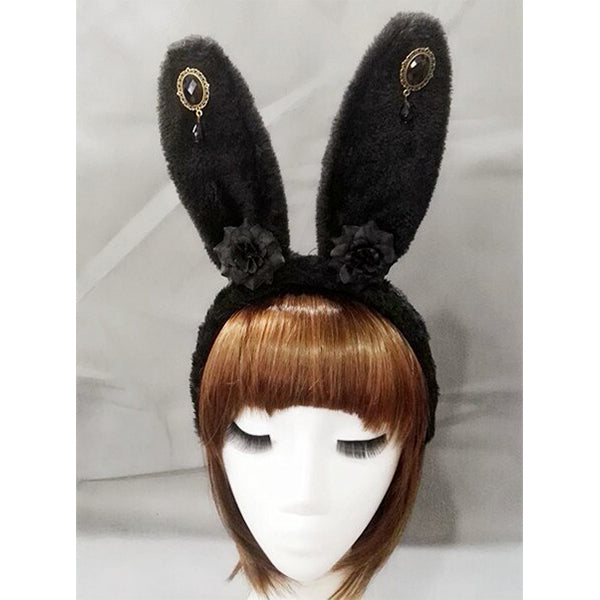 Plush Rabbit Ears Headband