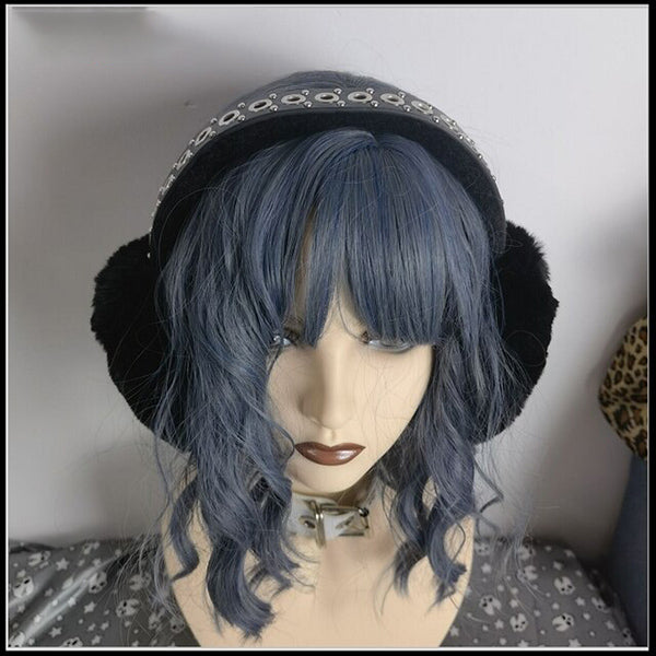 Fuzzy Spiked Earmuffs