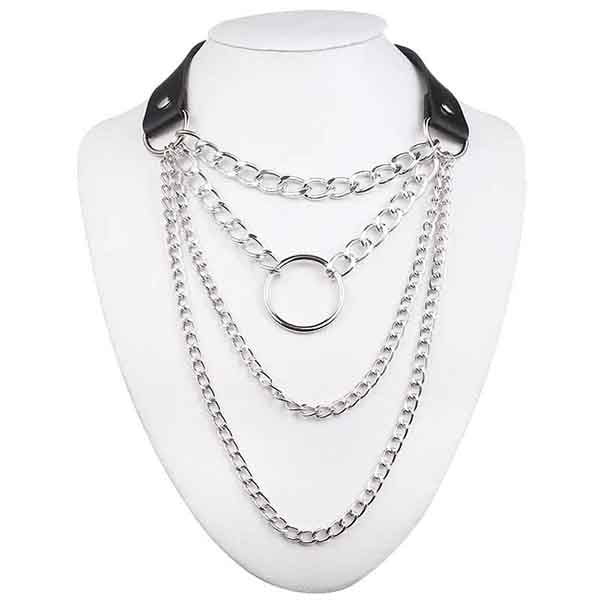 Gothic Chain Choker Necklace