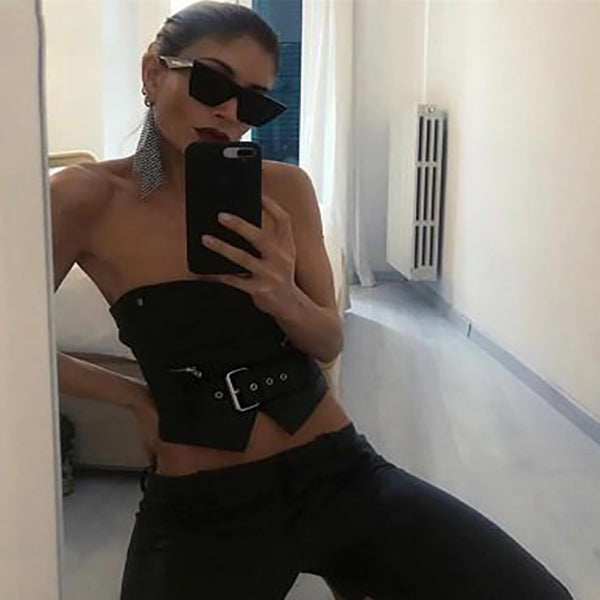 Ebony Gothic Crop Top