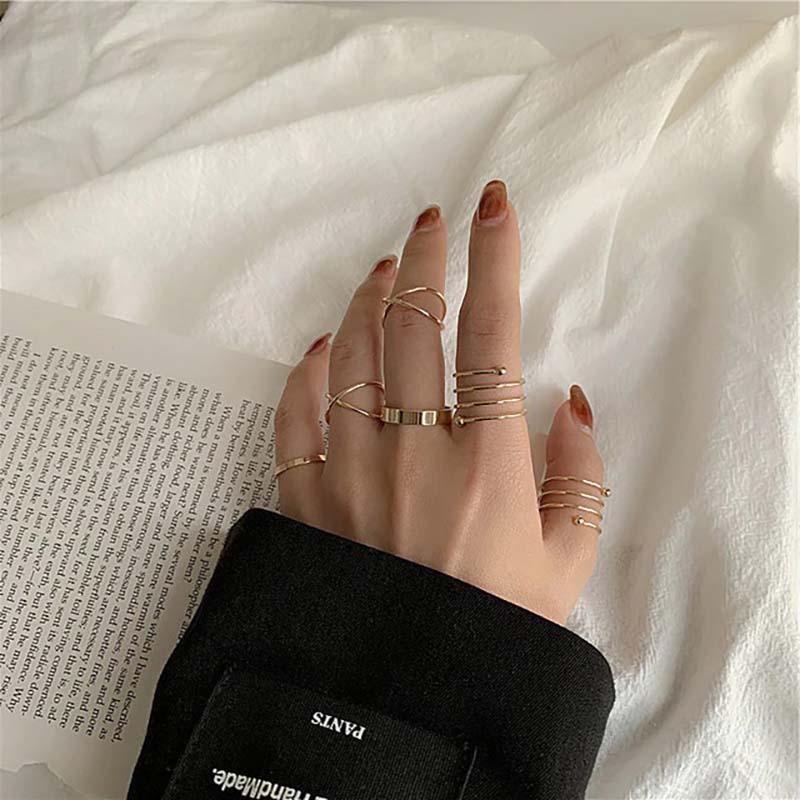 Mystique Geometric Ring Set
