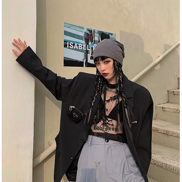 Yuna See Through Oversized Shirt