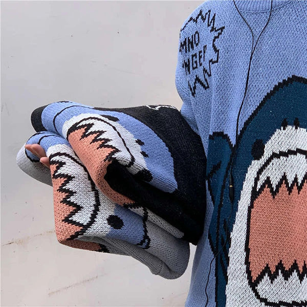 Shark Attack Knitted Sweater