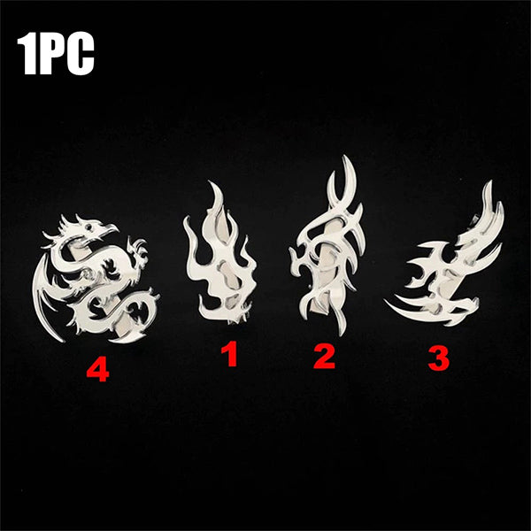 Dragon Flame Metal Hair Clips