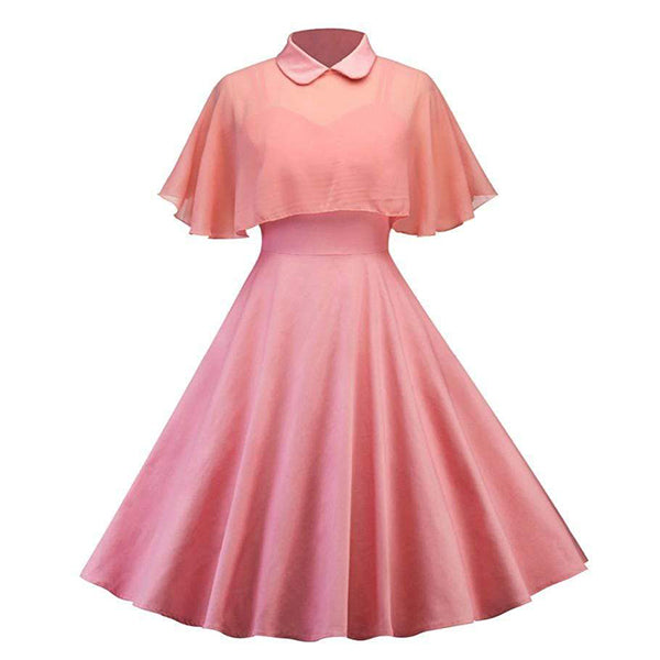 In The Dark Vintage Cape Dress