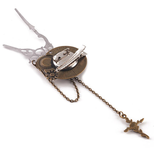 Steampunk O'clock Hairclip/Brooch