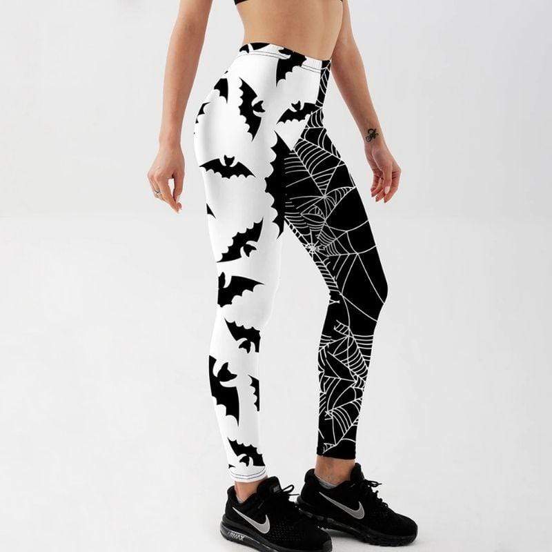 Bats & Webs Fitness Printed Leggings