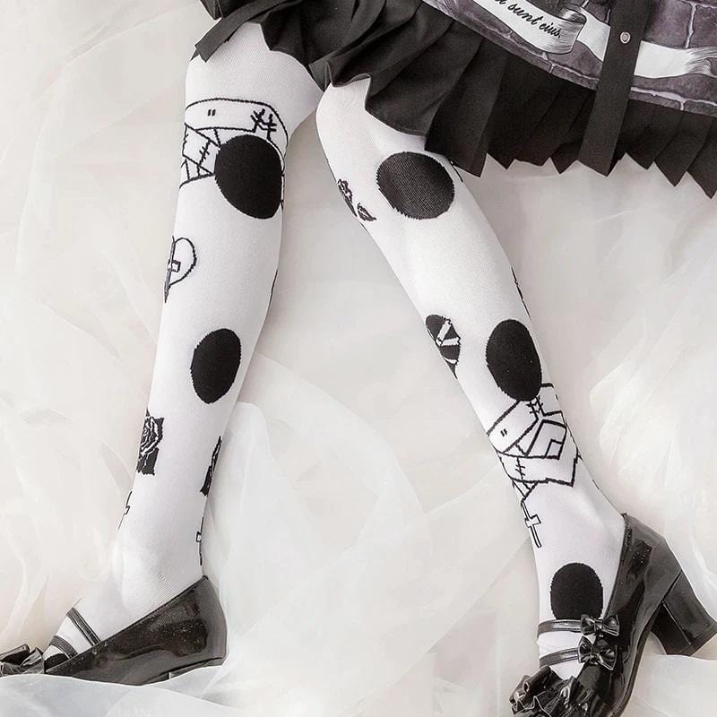 Brokenhearted Lolita White Socks
