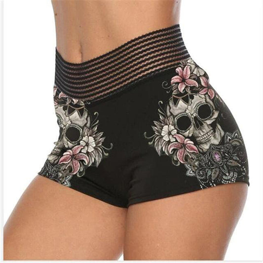 Reeva High Waist Gothic Shorts