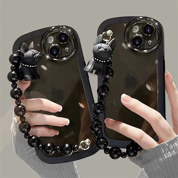 Black Bulldog Bracelet Phone Case