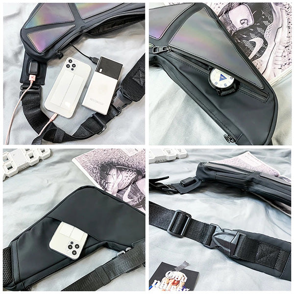 Lance Holographic Crossbody Bag