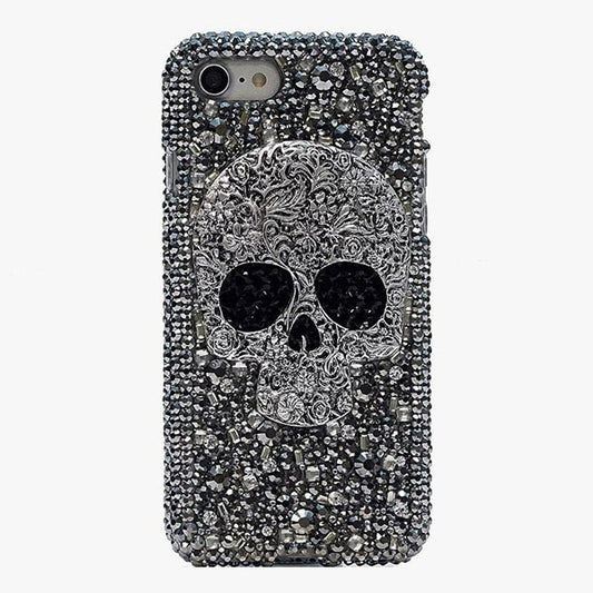 3D Skull Bling Phone Case - Samsung