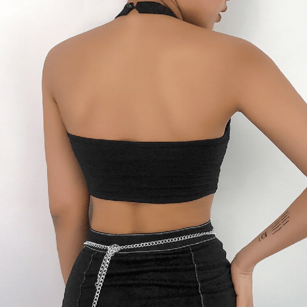Misery Goth Crop Top