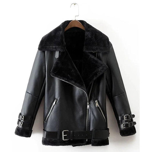 Faux Leather Vintage Jacket