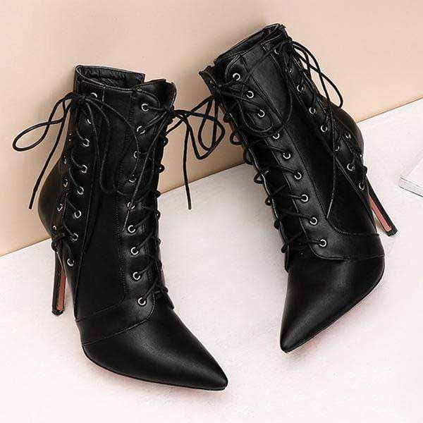Bewitching Lace-Up Boots