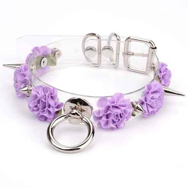 Kawaii Flower And Spike Choker