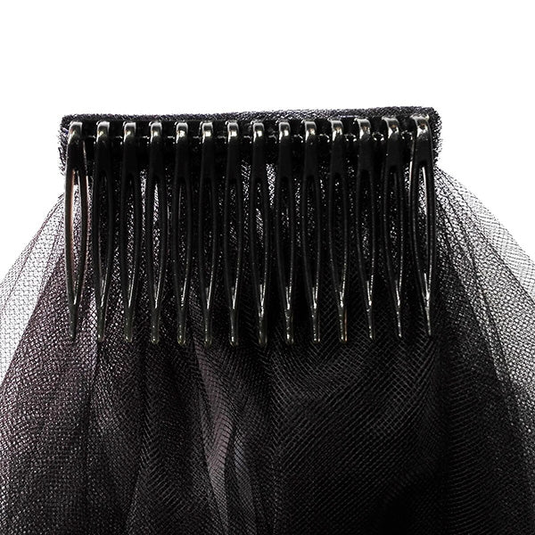 Royal Bride Black Veil
